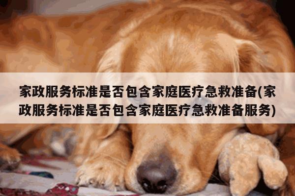 家政服务标准是否包含家庭医疗急救准备(家政服务标准是否包含家庭医疗急救准备服务)