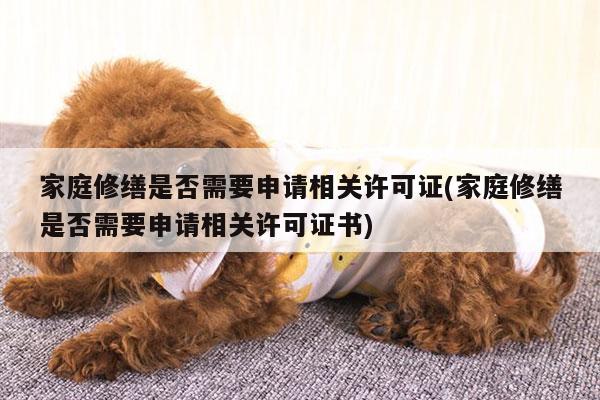 家庭修缮是否需要申请相关许可证(家庭修缮是否需要申请相关许可证书)