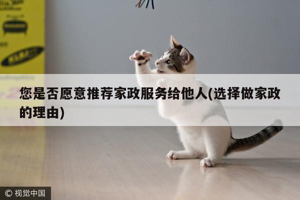 您是否愿意推荐家政服务给他人(选择做家政的理由)