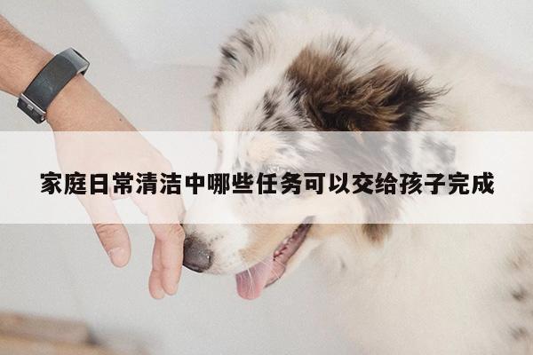 家庭日常清洁中哪些任务可以交给孩子完成